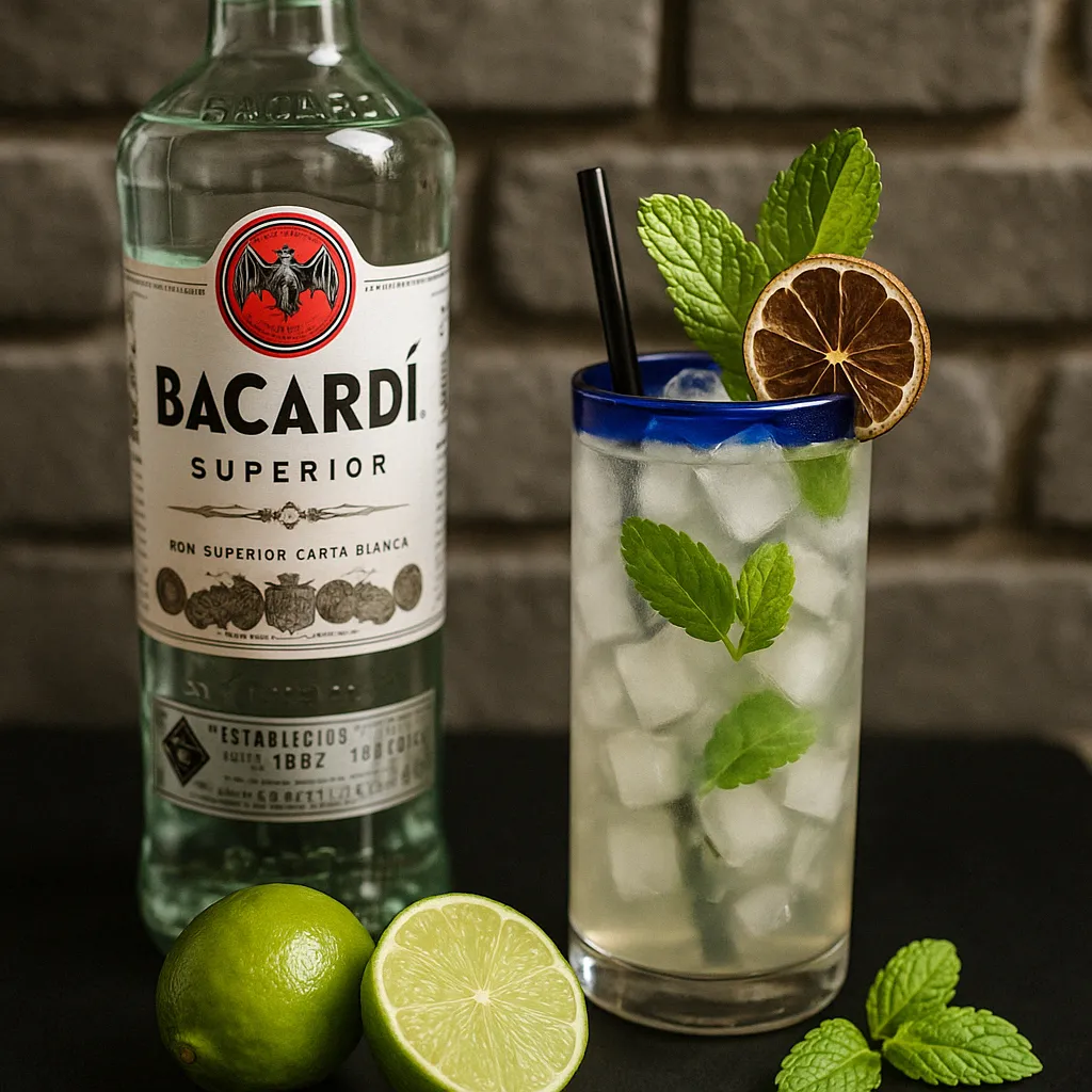 Mojito cocktail with fresh mint